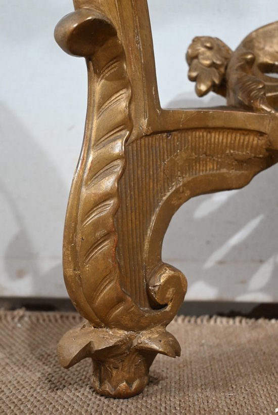 Console d’Applique en Bois Doré, style Louis XV, époque Napoléon III – Milieu XIXe