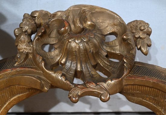 Console d’Applique en Bois Doré, style Louis XV, époque Napoléon III – Milieu XIXe