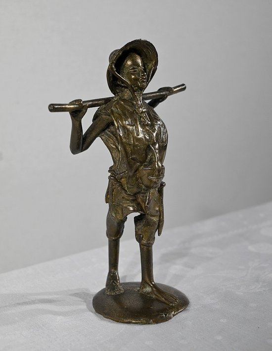 Bronzo "Il contadino indocinese", Asia - Inizio XX secolo