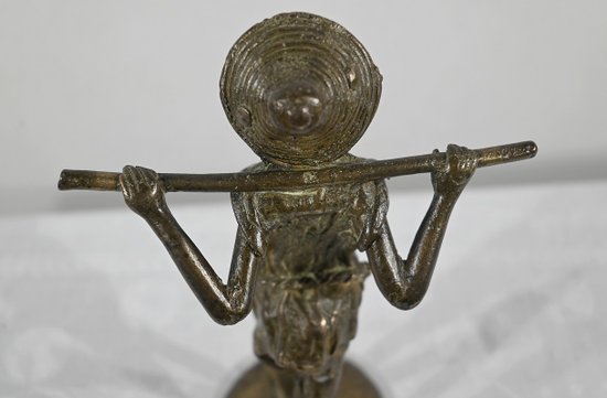 Bronzo "Il contadino indocinese", Asia - Inizio XX secolo
