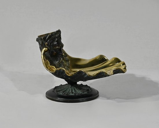 Bronze inkwell with double patina - 2nd part of the 19th century