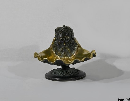 Bronze inkwell with double patina - 2nd part of the 19th century
