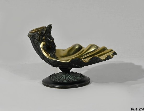 Bronze inkwell with double patina - 2nd part of the 19th century