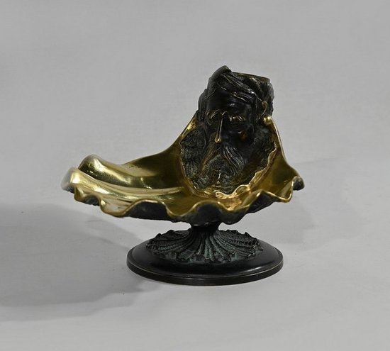 Bronze inkwell with double patina - 2nd part of the 19th century