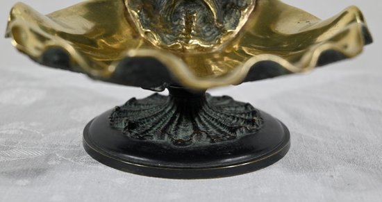 Bronze inkwell with double patina - 2nd part of the 19th century