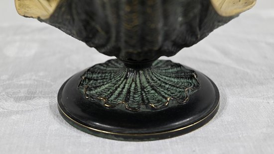 Bronze inkwell with double patina - 2nd part of the 19th century