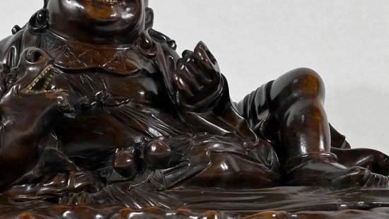 Set di Buddha e vassoi in palissandro, Cina - Fine XIX secolo