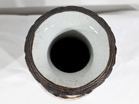 Pair of Nanjing Porcelain Vases, China - Late 19th century