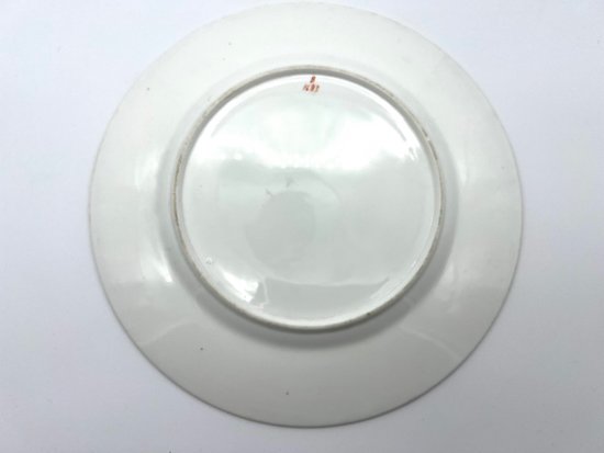 Set of 2 porcelain plates from Paris