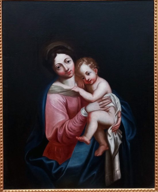 Painting Virgin and Child 18 Eme