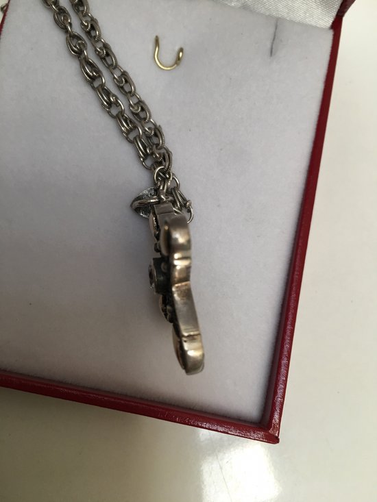 Pendant circa 1920 in silver with gold tips