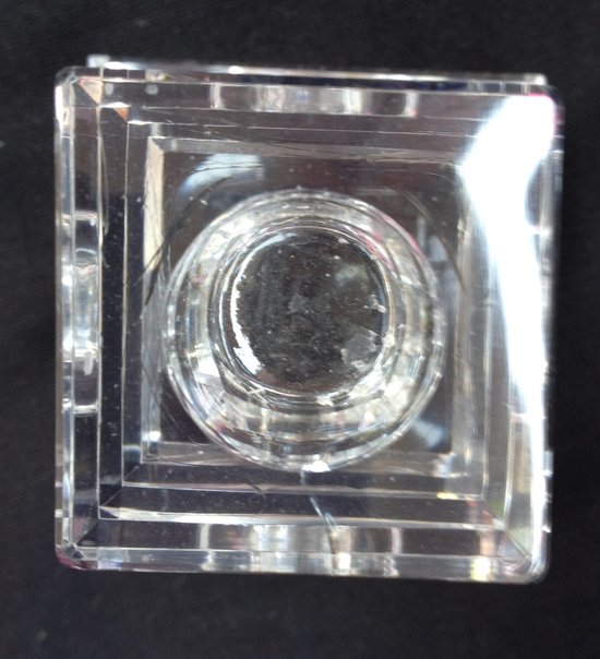 Contemporary Saint-Louis crystal candlestick by Jean Sala (ref C 0076)