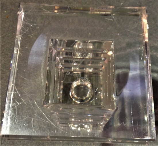 Contemporary Saint-Louis crystal candlestick by Jean Sala (ref C 0076)