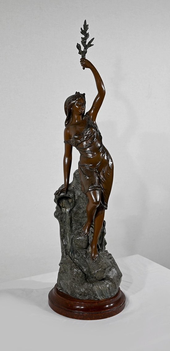 Important Regule " La Femme au Rameau ", by L. Hott - Early XXth century