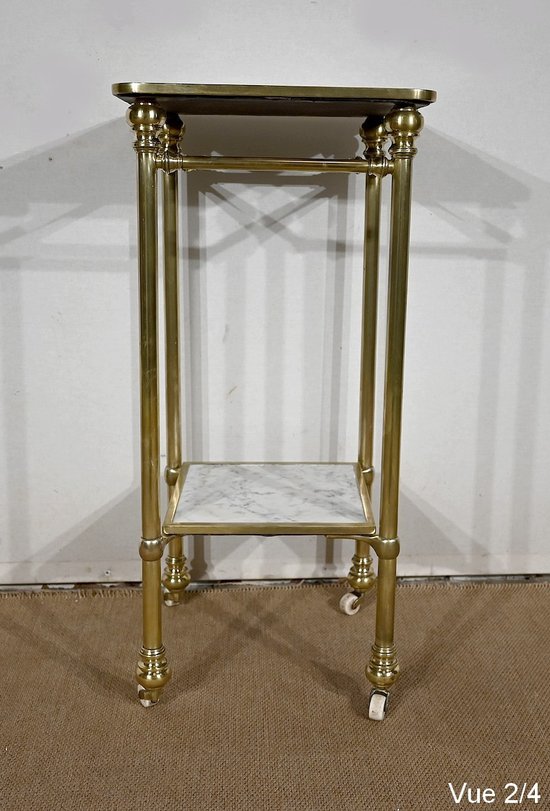 Desserte en Marbre et Laiton, Art Déco – 1920