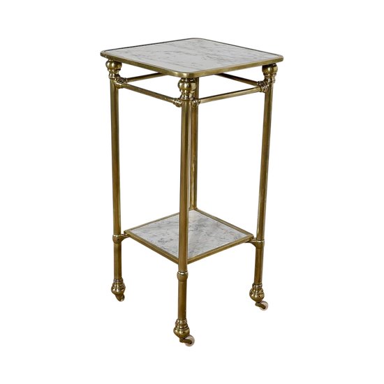 Desserte en Marbre et Laiton, Art Déco – 1920
