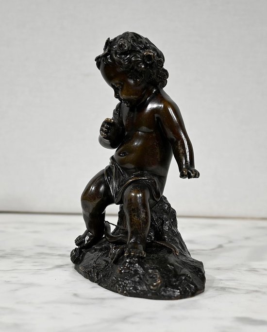 Bronzo "Putto con arco" - XIX secolo