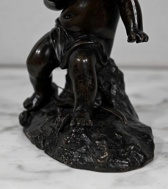 Bronzo "Putto con arco" - XIX secolo