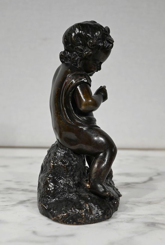 Bronzo "Putto con arco" - XIX secolo