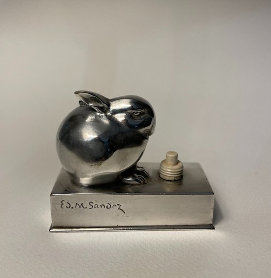 Bronze ArtDeco ''Lapin Bijou'' SANDOZ / SUSSE Frères (sonnette)