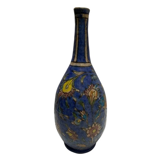 PAINTED GLAZED TERRACOTTA VASE
