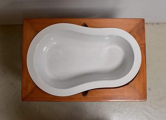 Small Bidet in Pitchpin, Louis-Philippe period - End of XIXth century