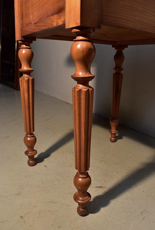 Petite Table de Salon à volets en Merisier massif, époque Louis-Philippe - XIXe