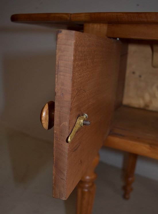 Petite Table de Salon à volets en Merisier massif, époque Louis-Philippe - XIXe