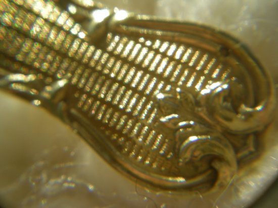 12 coffee / dessert spoons in vermeil monogram neck brace Goldsmith Philippe Berthier (Ref A 0040)