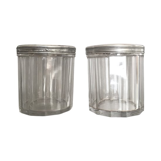 Pair of cotton pots or other