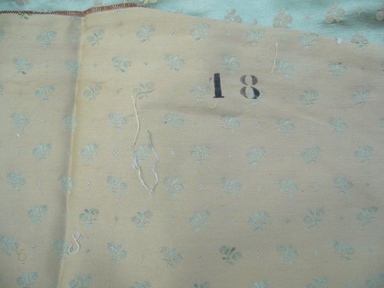 16 campioni di presentazione in lampasso verde celadon, circa 1900