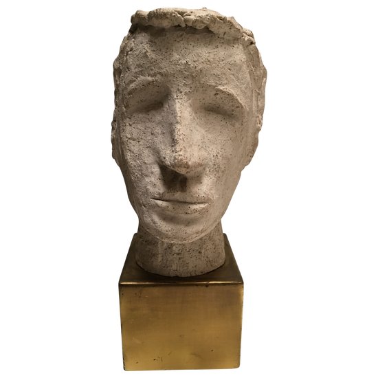 Bust of a young man 1960/70