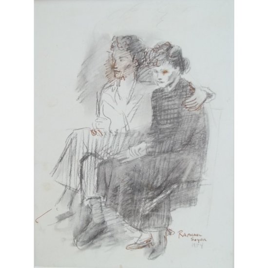 SOYER Raphael ( 1899-1987 ).the Couple.