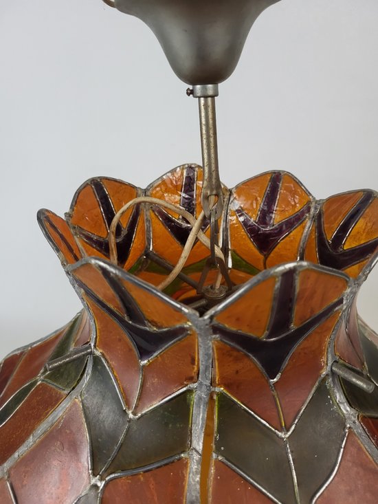 Important Tiffany Hanging lamp D.45 cm Art nouveau