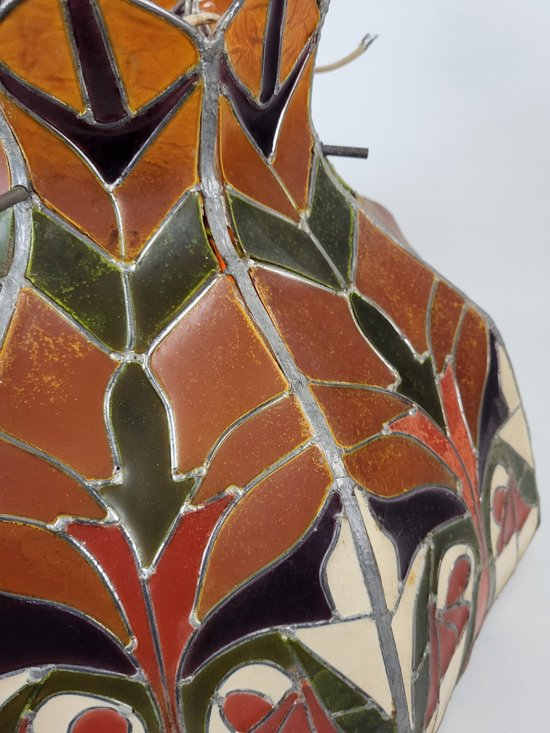 Important Tiffany Hanging lamp D.45 cm Art nouveau