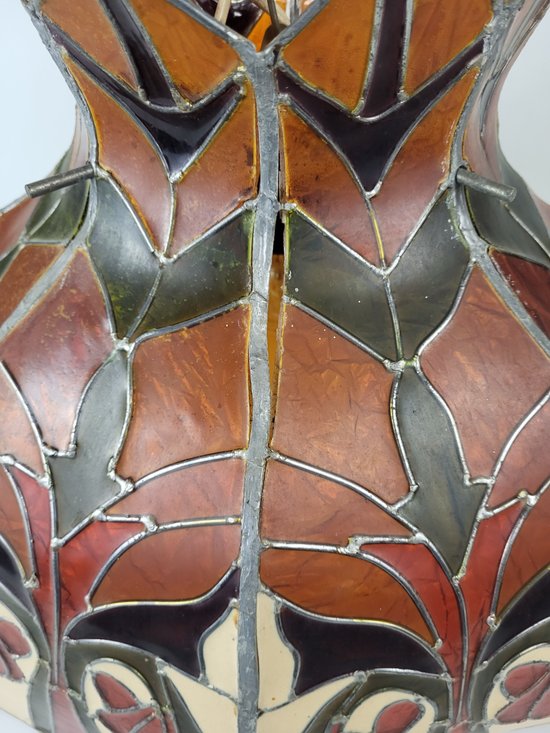 Important Tiffany Hanging lamp D.45 cm Art nouveau