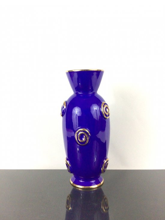 Vase in earthenware of Longwy Art Deco