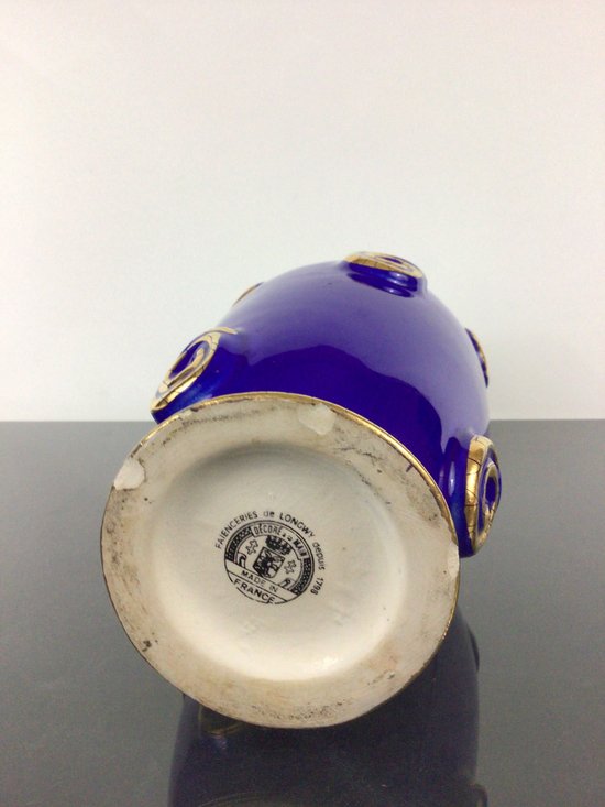 Vase in earthenware of Longwy Art Deco