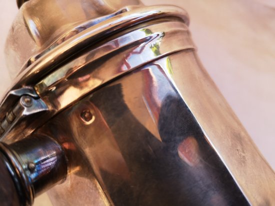 CHRISTOFLE art deco caffè servizio da tè collare in argento massiccio