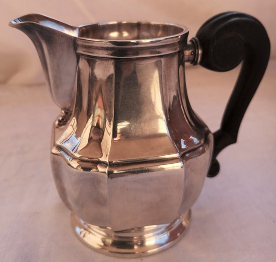 CHRISTOFLE art deco caffè servizio da tè collare in argento massiccio