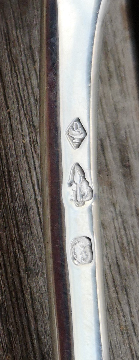 2 cutlery (4 pieces) in solid silver minerve module old Paris goldsmith ODIOT