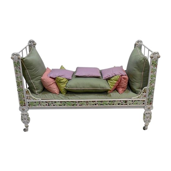 Cast Iron Bench Bed - 1900