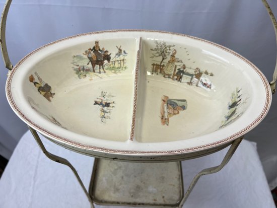 Rare Froment richard Meuble Lavabo De Bébé Ou Jouet Poupée Sarreguemines