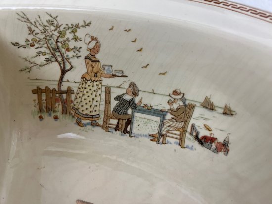 Rare Froment richard Meuble Lavabo De Bébé Ou Jouet Poupée Sarreguemines