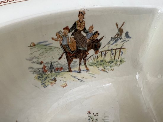 Rare Froment richard Meuble Lavabo De Bébé Ou Jouet Poupée Sarreguemines