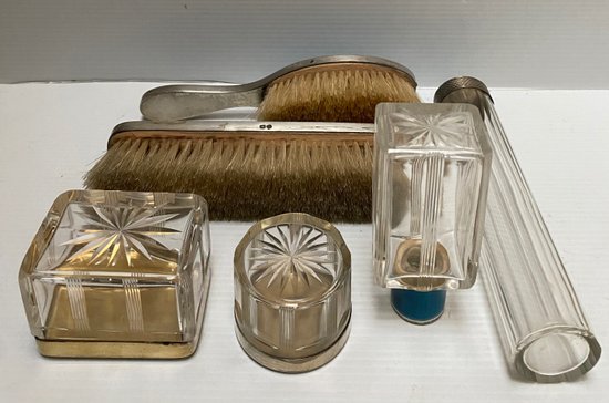 CRYSTAL AND SILVER SET