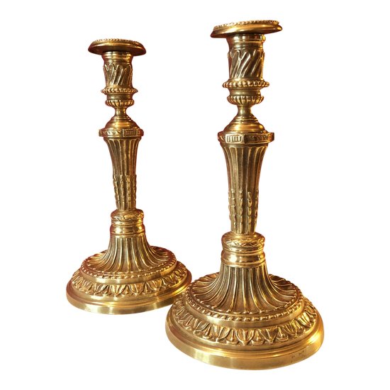 Pair of candlesticks, Louis XVI period
