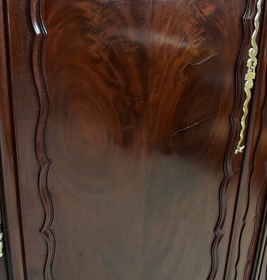 Exceptionnelle Armoire de Port, en Acajou de Cuba, région Nantaise - 1776