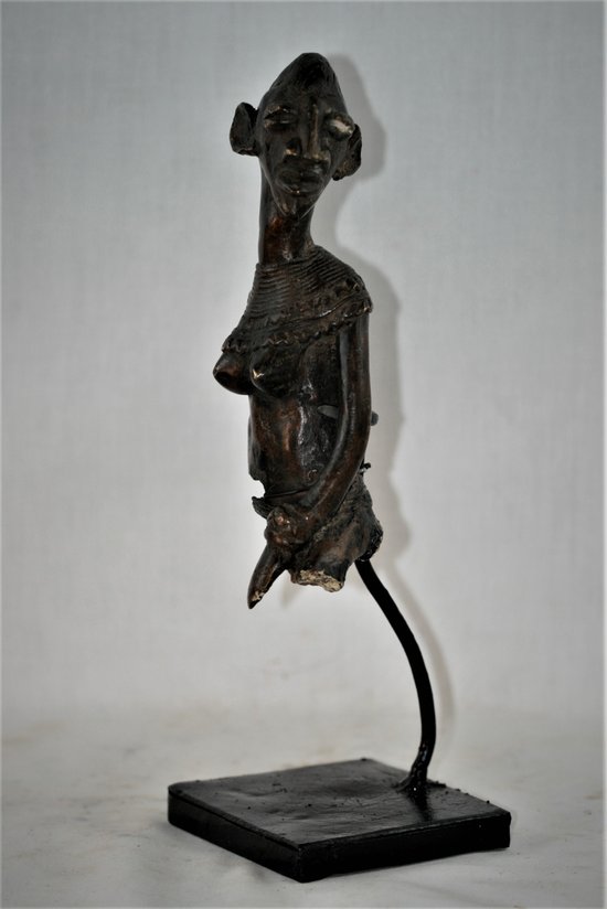 statuette en bronze Sénoufo de Côte D'Ivoire