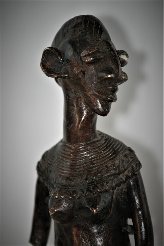 statuette en bronze Sénoufo de Côte D'Ivoire